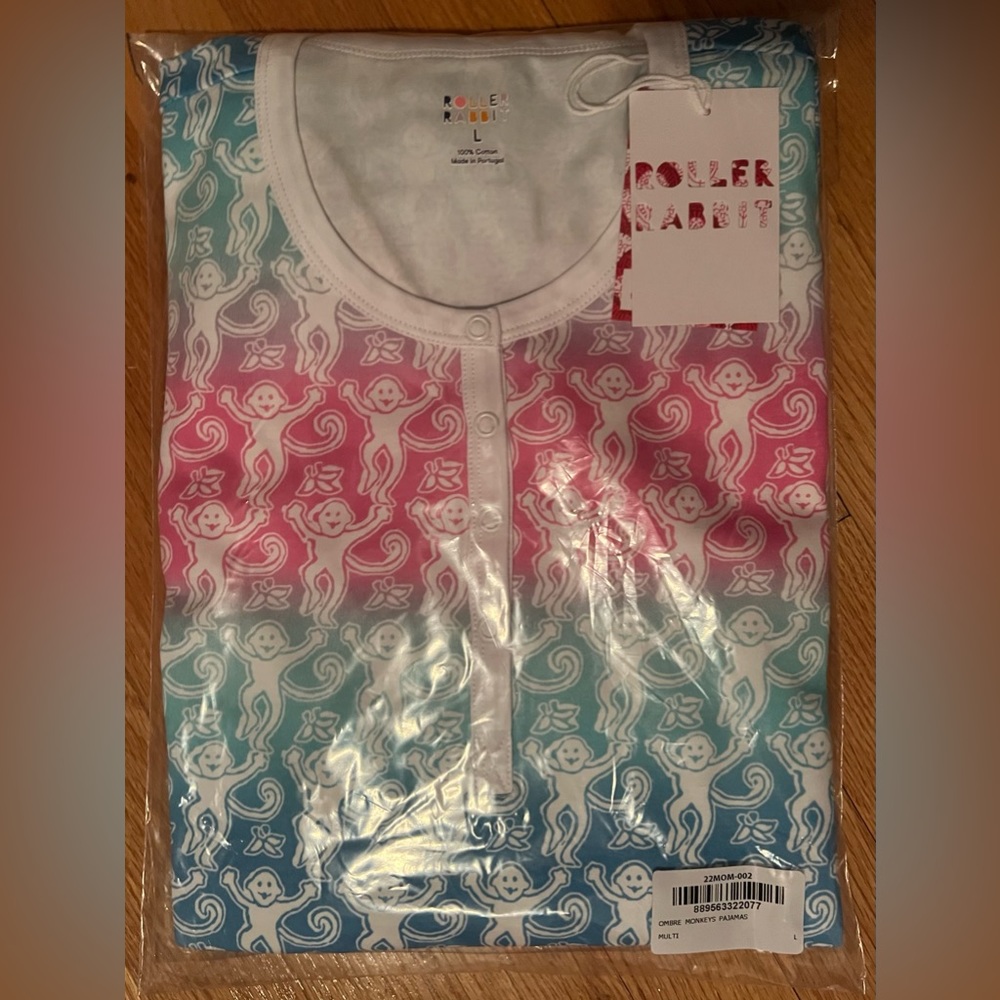 Roller Rabbit Ombré Monkey Pajamas Exclusive